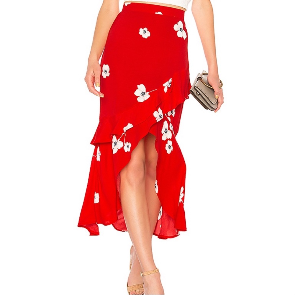 Bardot Frieda Ruffle Skirt Size L